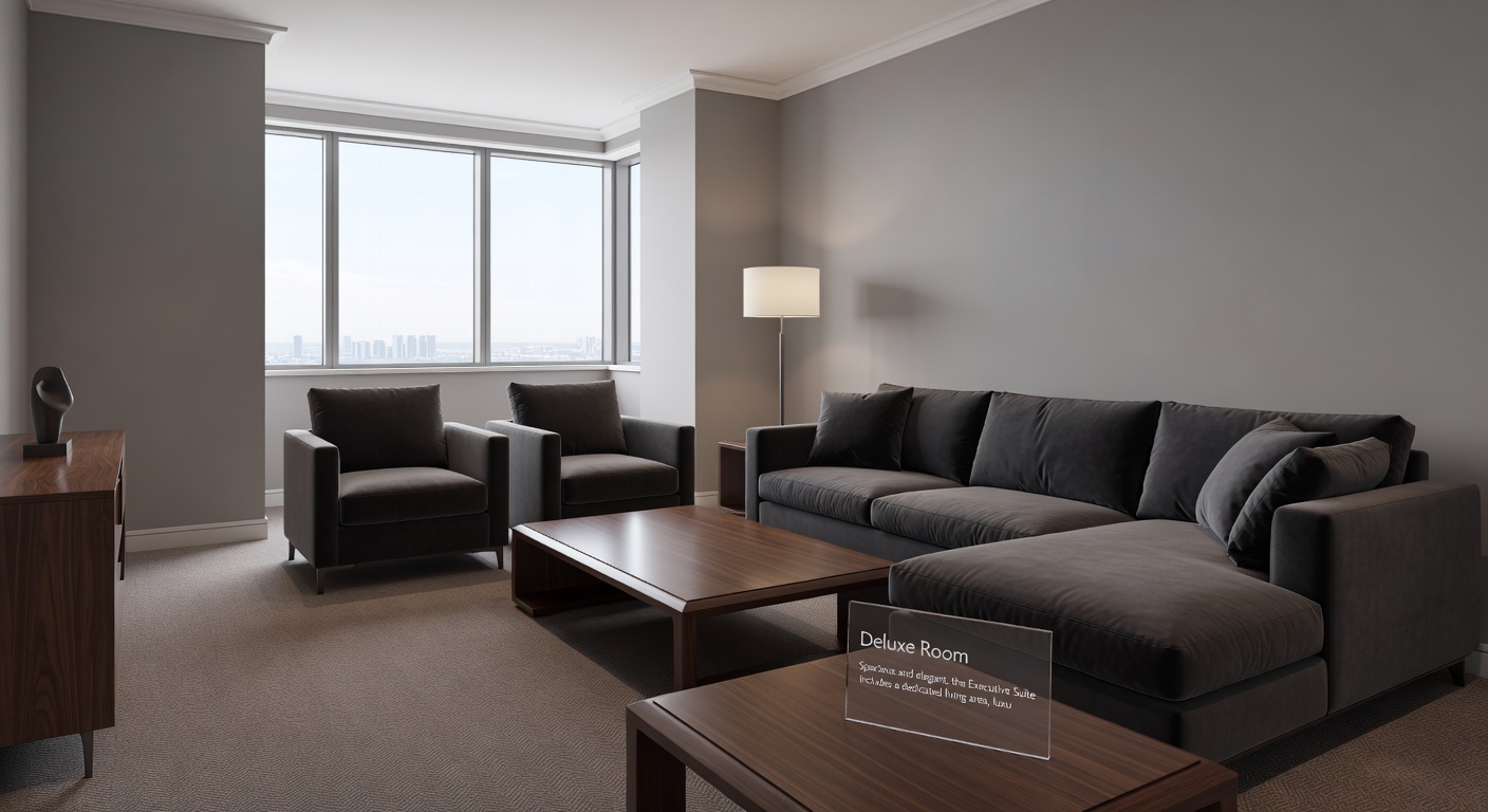 Executive Suite interior with private living area