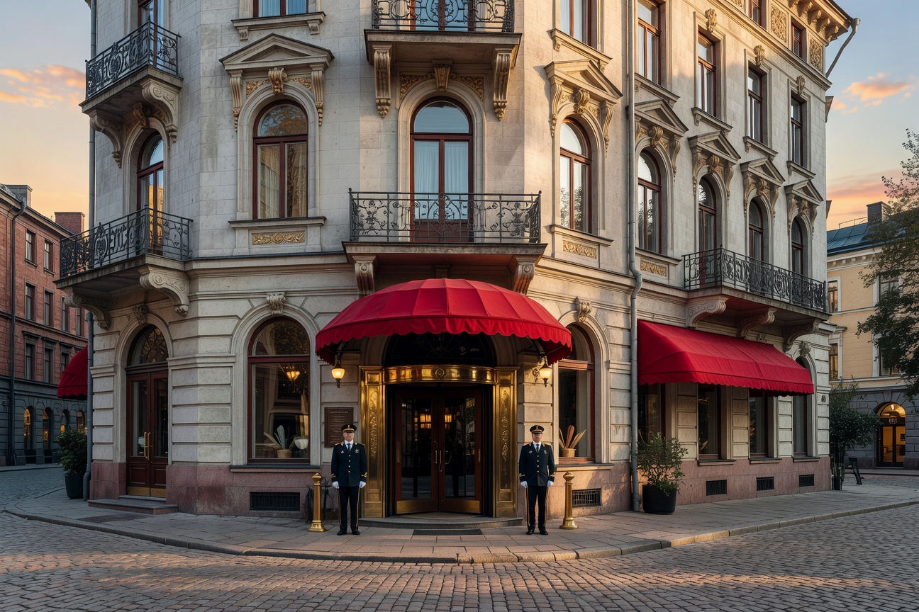 Hotel Kämp luxury exterior in Helsinki city center